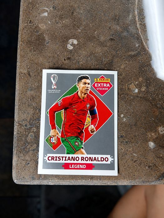 Cromo RARO Cristiano Ronaldo EXTRA Sticker PRATA – Mundial 2022
