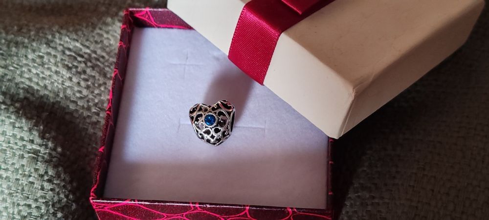 Pingente para pulseira Pandora, pedra do mês de dezembro