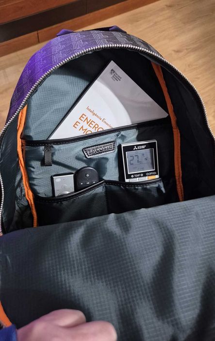 Mochila LACOSTE The Blend - Preta - nova