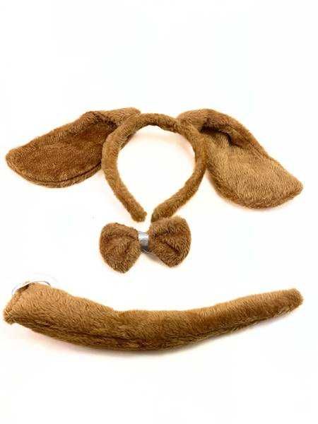 Zestaw przebranie Piesek – uszy, muszka, ogon BAL PRZEBRANIE