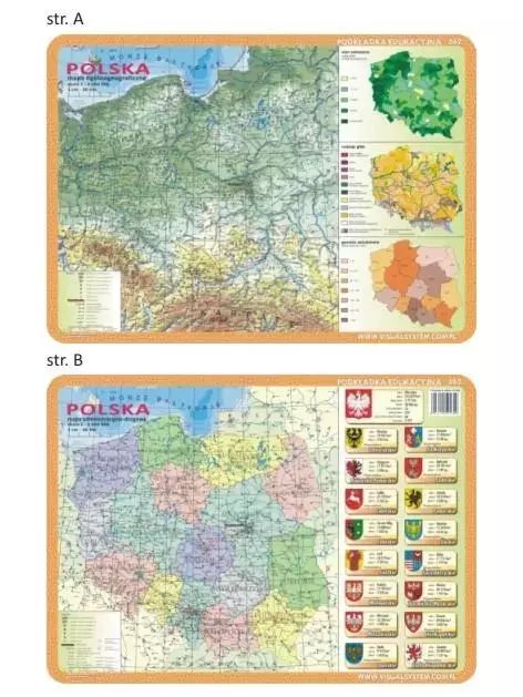 Podkładka Edu. 062 - Polska Mapy. Nowy Produkt