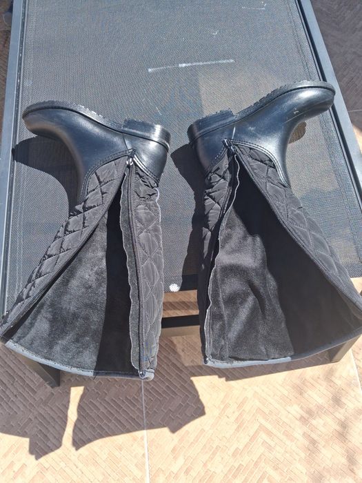 Botas para a chuva com pelo no interior