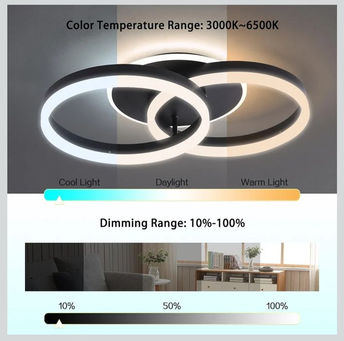 Amdeline lampa sufitowa led  pilot