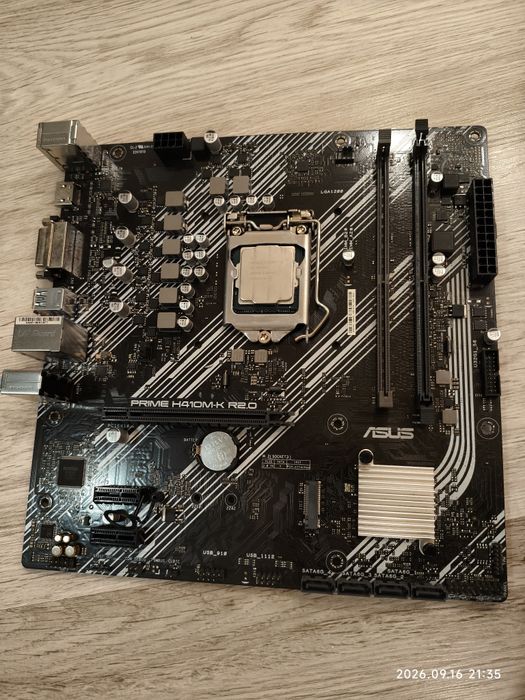 Intel Core i5-10400F + ASUS PRIME H410M-K R2.0 + башенный кулер QUBE