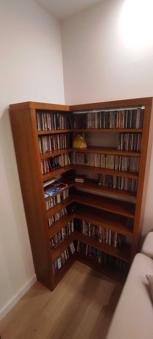 Estante de canto para CD e DVD