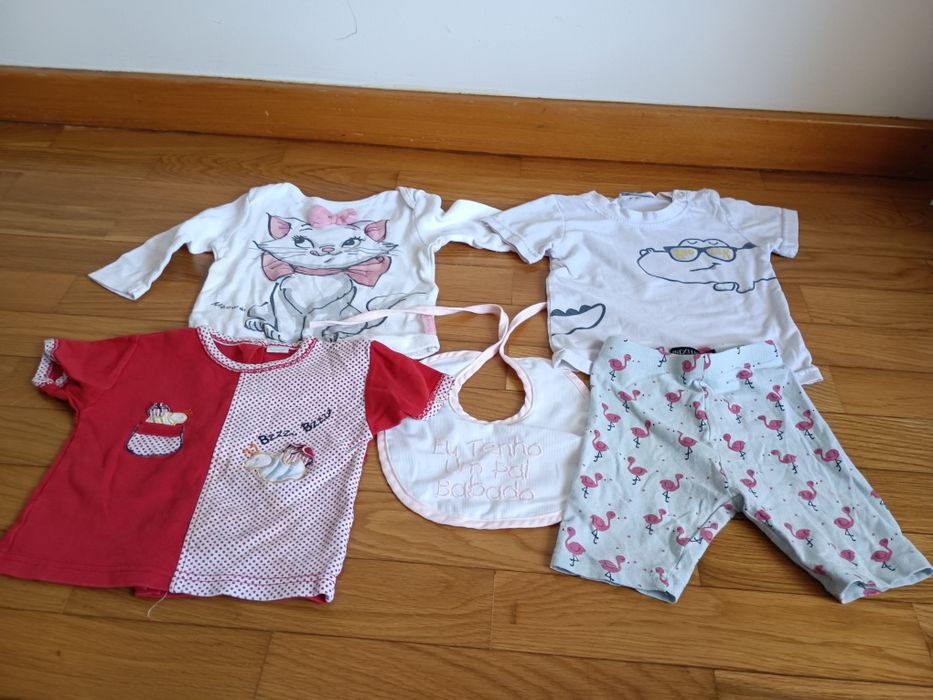 Lote de 22 peças para menina 6- 9 meses