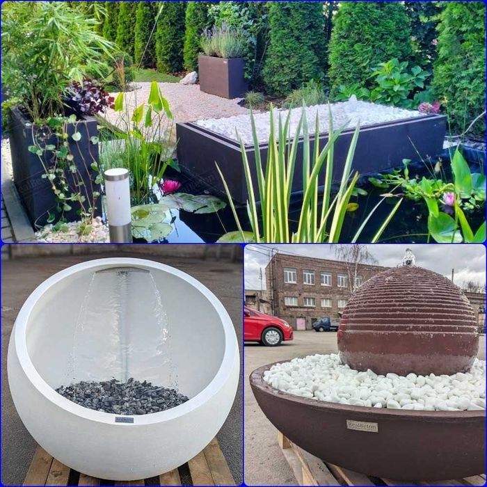 Фонтани, Декоративні Бетонні Фонтани, Водойми, Ставки Вуличні Київ