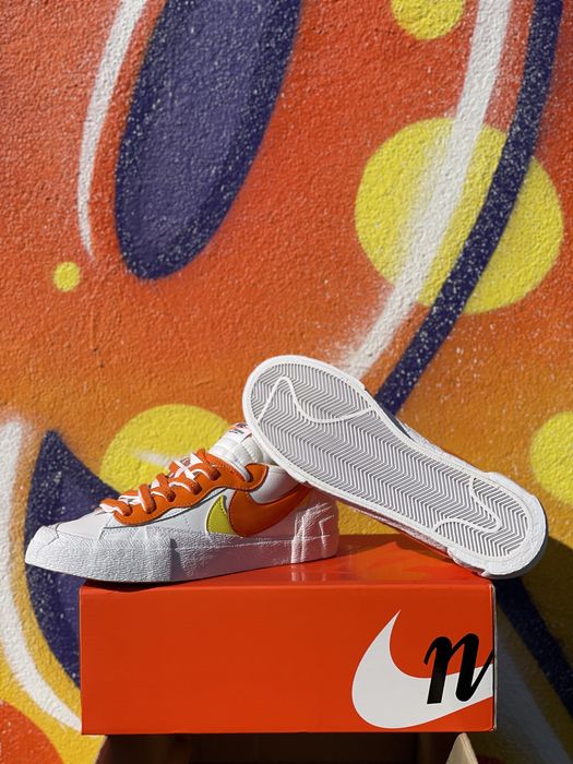 Nike Blazer Low x Sacai Magma Orange