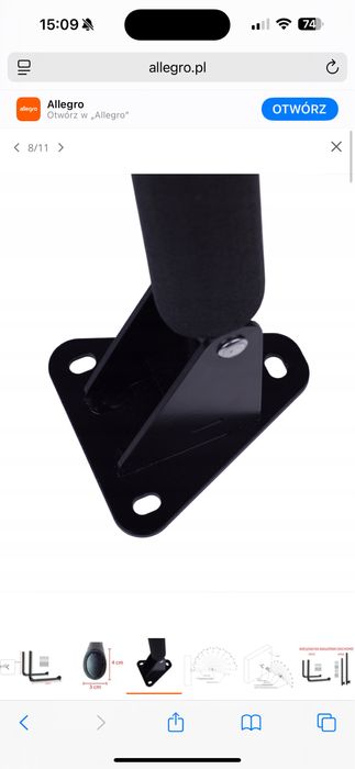 Uchwyt scienny na box, skladany idealny dla thule