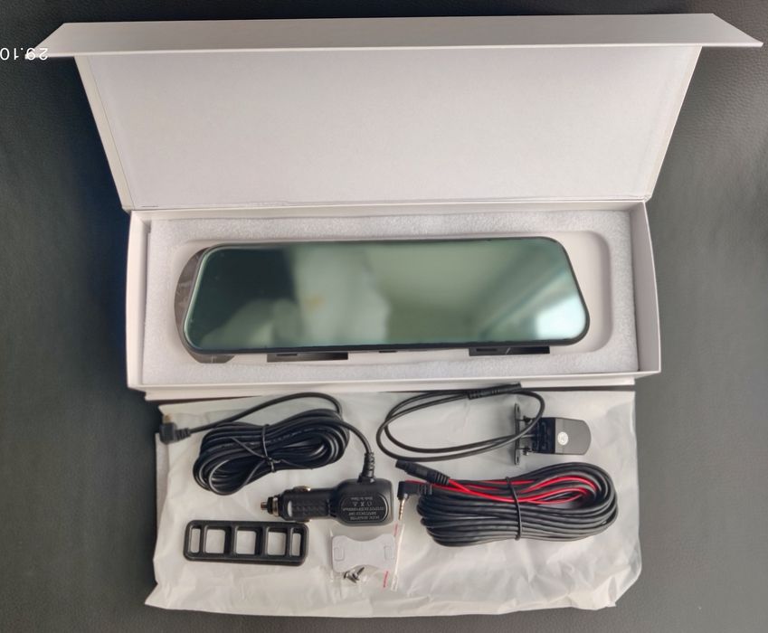 Зеркало видеорегистратор 10" 2 камеры Super Full HD Безопасность 24×7!