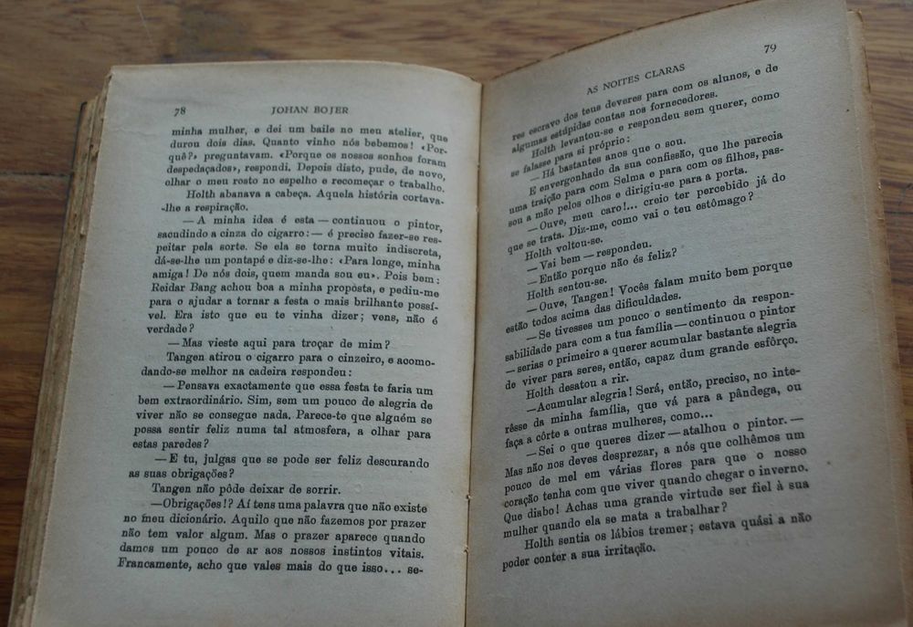 As Noites Claras de Johan Bojer - 1º Edição Ano 1943