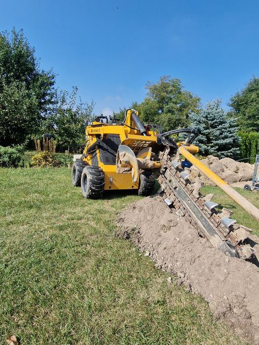 Koparka łańcuchowa,  miniładowarka skidstr, łańcuchówka