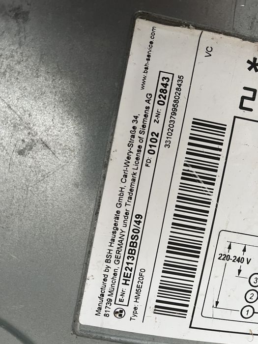 Електро плита Електро духовка +варочна панель Siemens WP219