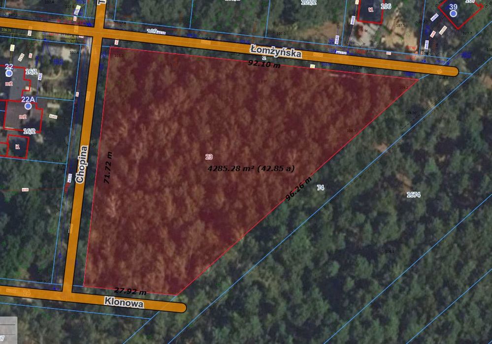 Działka leśna z warunkami zabudowy