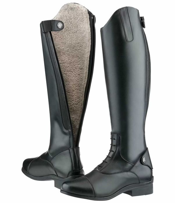 Ocieplane oficerki 37 slim, łydka 31,5-33,5 cm, wysokość 42 cm