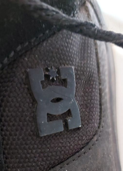 Buty  męskie  zimowe sneakersy DC czarne  wysokie ciepłe 44