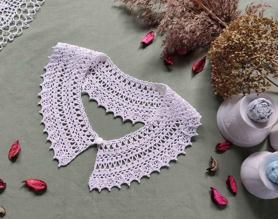 Kołnierzyk szydełkowy