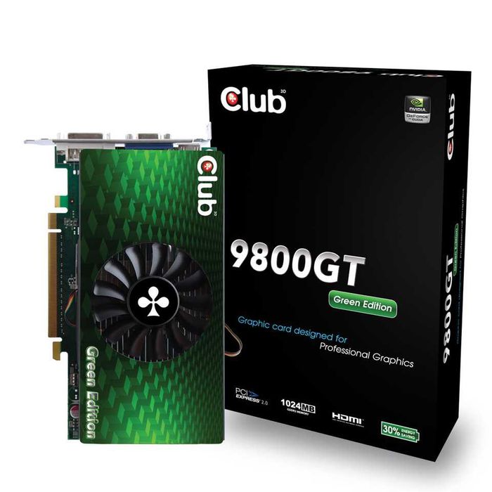 Club 3D GeForce 9800 GT Green Edition