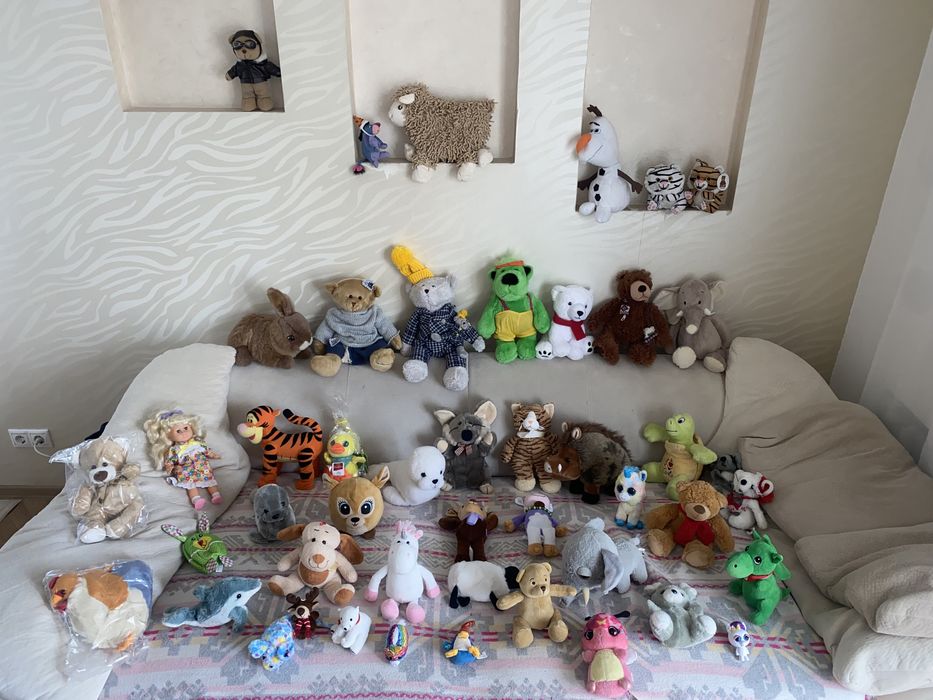 мягкие игрушки глазастики, попит, Миньены,Мишка,Черепаха