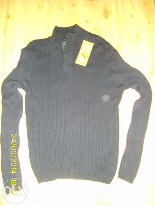 męski sweter w kolorze granatowym roz. L