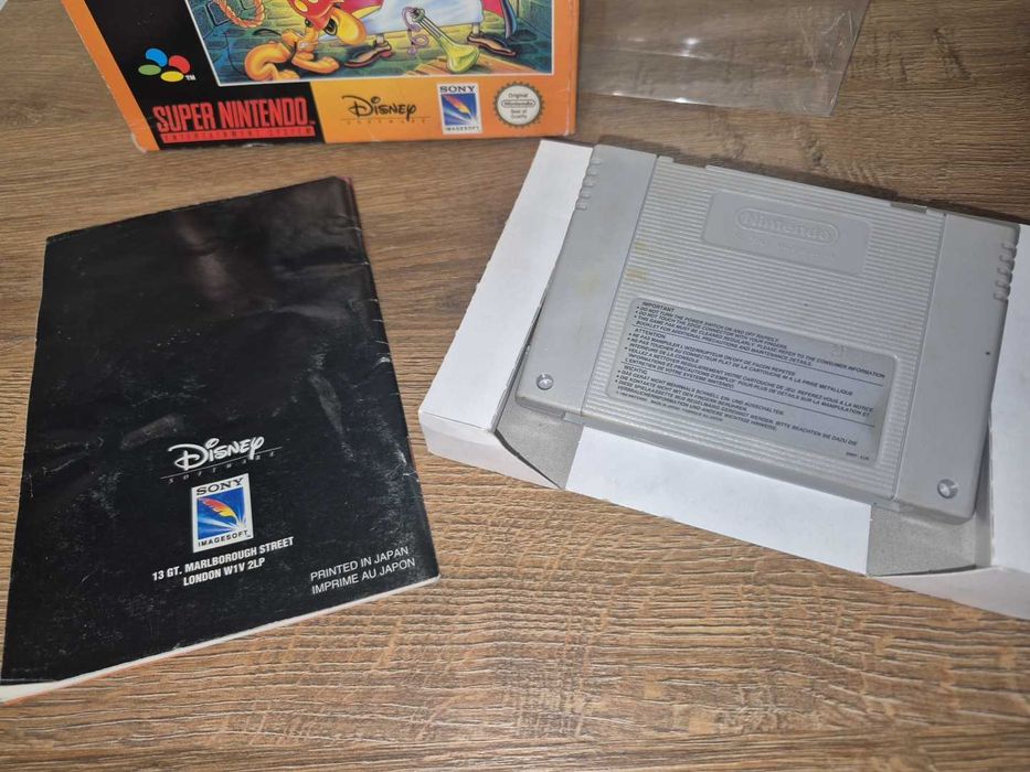 Gra Mickey Mania - NINTENDO SNES - DB stan CIB Komplet