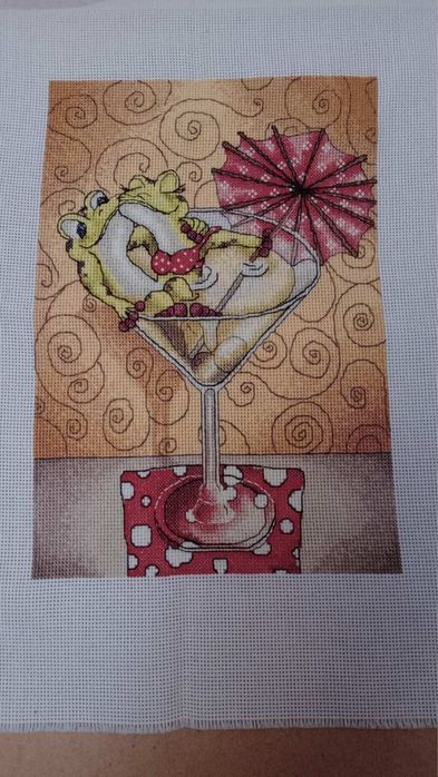 Картина вишита хрестиком , без рами (20х29)