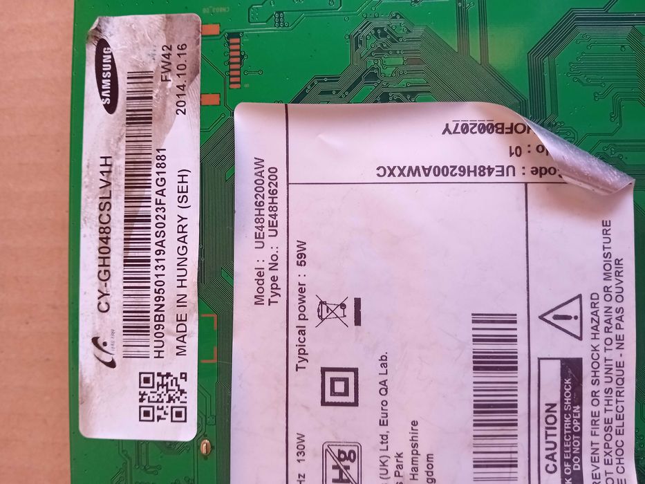 placa tv Samsung  ue48h6200