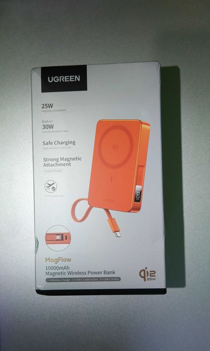 Повербанк UGREEN Qi2.2 25W Power Bank Fast Charge 10000mAh