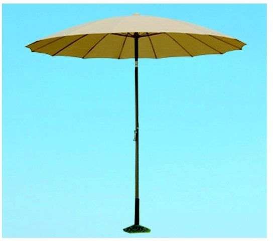 Guarda-sol de Jardim cor beje 270cms