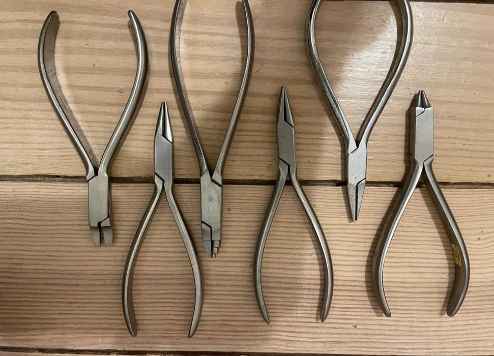 Conjunto de 6 alicates para joalharia