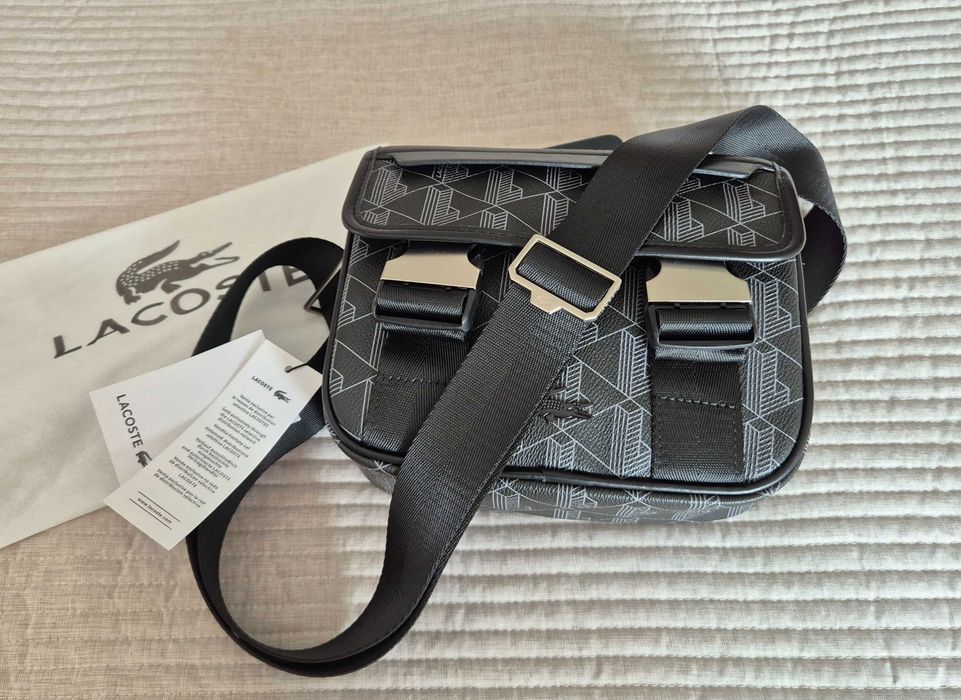 Bolsa / Mala a Tiracolo LACOSTE The Blend - Preta - nova