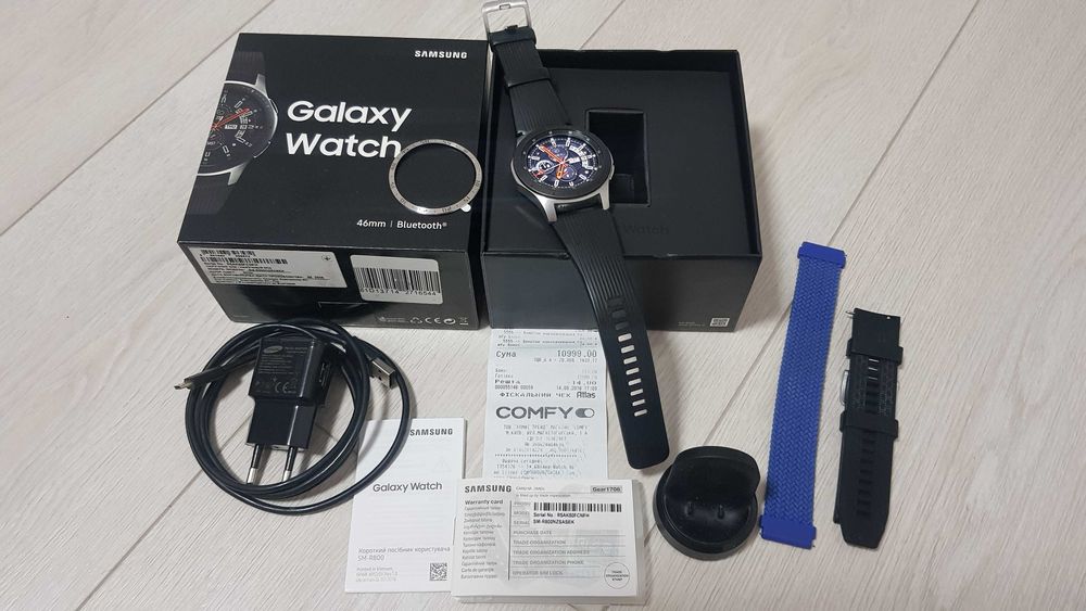Смарт часы Samsung Watch 46мм. Полный комплект