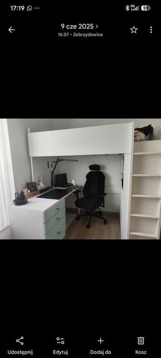 Łóżko piętrowe Ikea