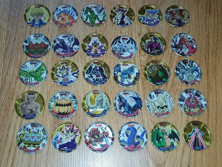 YuGiOh metal Tazo Duel cała seria 30/30 komplet full