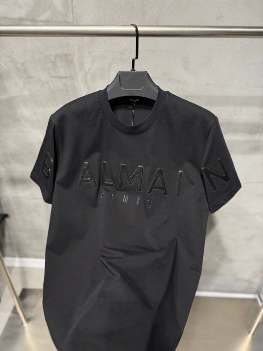 BALMAIN футболка мужская оверсайз черная белая унисекс оригинал