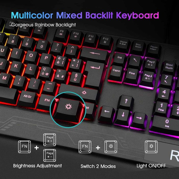 Teclado + Rato Gaming NOVOS