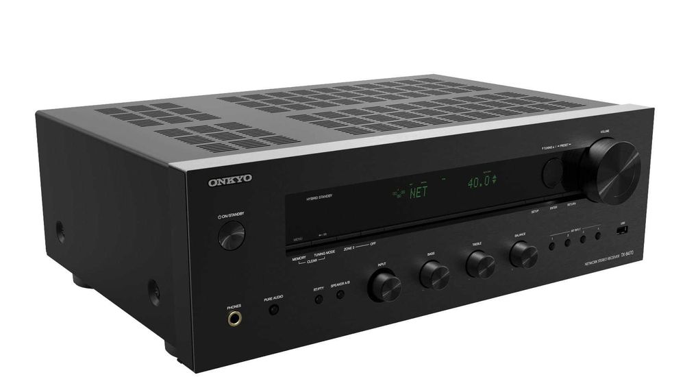Amplituner Onkyo TX-8470, FM/DAB, Wi-Fi, BT, Spotify, Tidal / od ręki