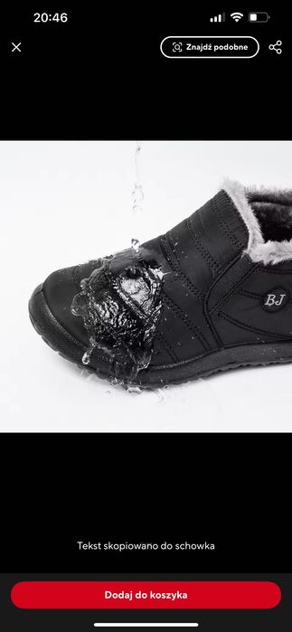 Nowe buty damskie ocieplane zimowe śniegowce sportowe czarne 37