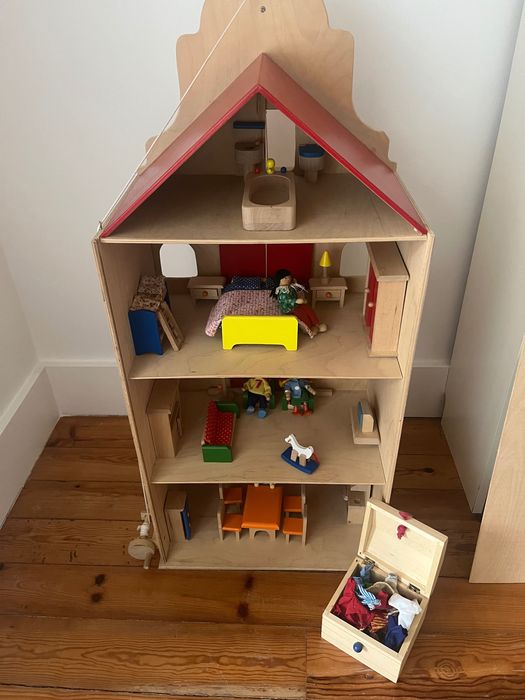 Casa bonecas madeira tipo holandês
