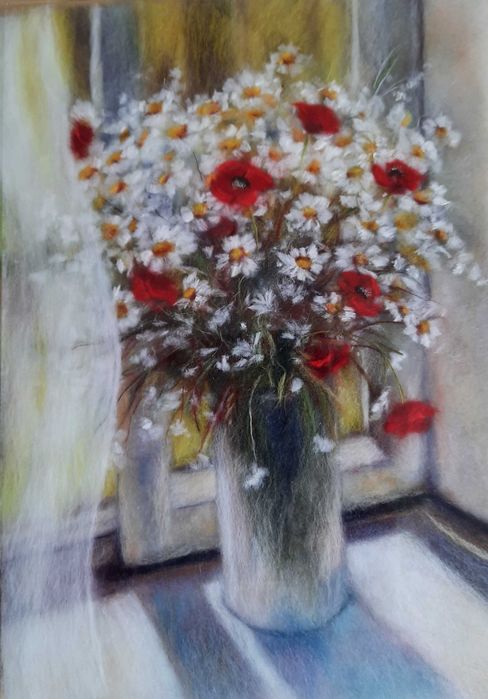 Картины из шерсти