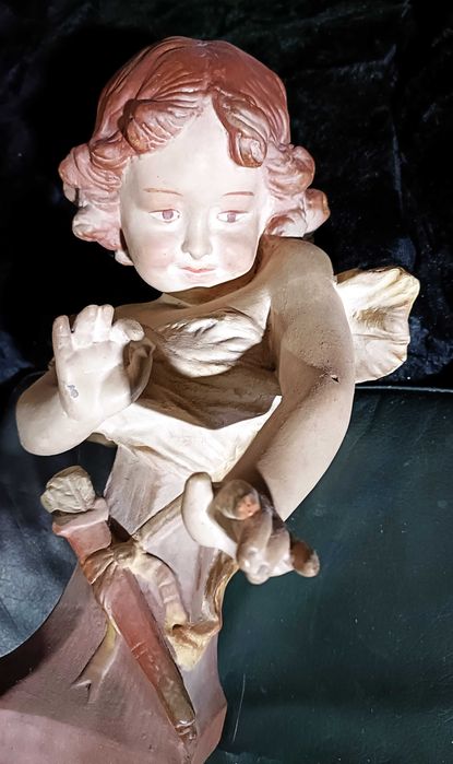 Estatueta menino cupido, antiga