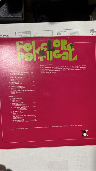 Disco vinil LP Folclore de Portugal