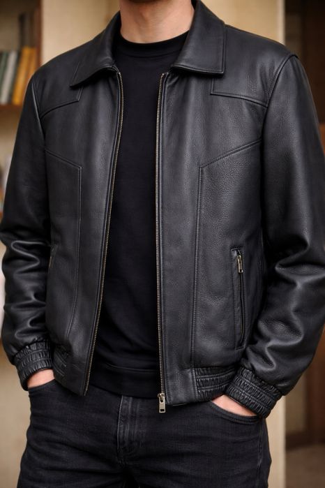 Куртка чоловіча шкіряна Zilli, 52 розмір (нова)