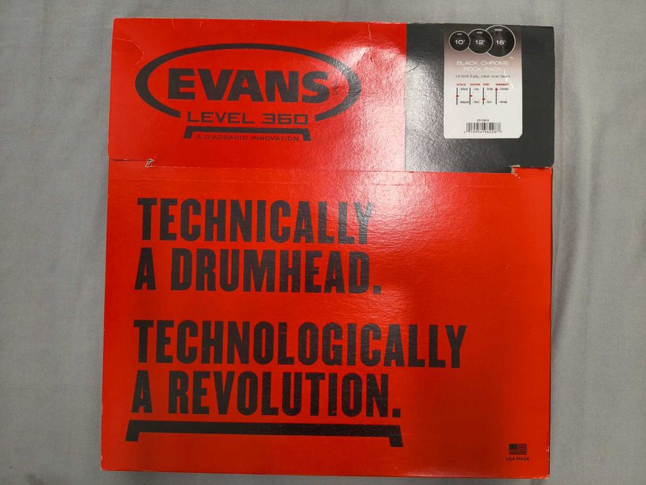 Evans Black Chrome 16" (Level 360)
