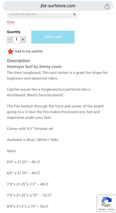 Jimmy Lewis Surfboard 8'0