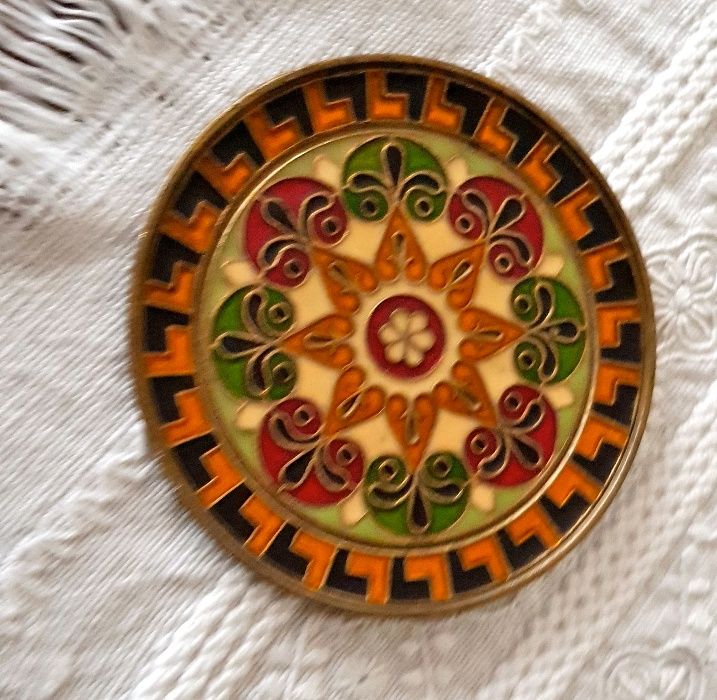 Bronze and Cloisonné Dish
