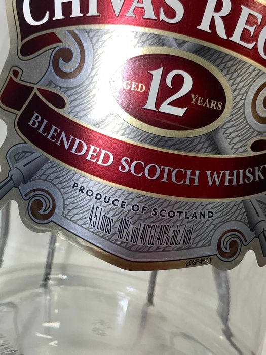 Пляшка-підставка гойдалка з-під віскі Chivas Regal 12 на 4.5 л, Чивас
