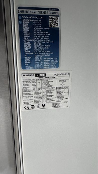 Lodówka Samsung Side by Side RS53K4400SA