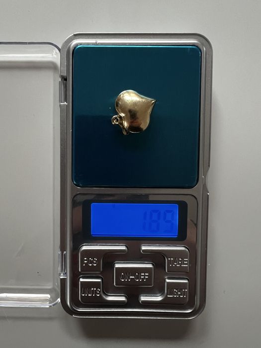 Złote serduszko próba 585 waga 1,89 g