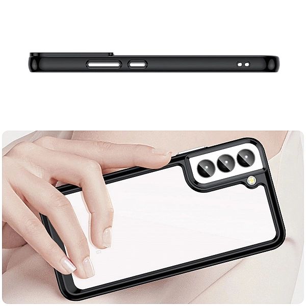 Etui Outer Braders z elastyczną ramką do Samsung Galaxy S23+ czarne